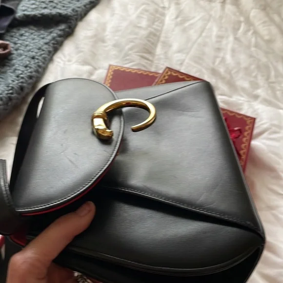 Cartier Shoulder Bag from original owner. Purchased in Nice, France in 1990. - Picture 6 of 16